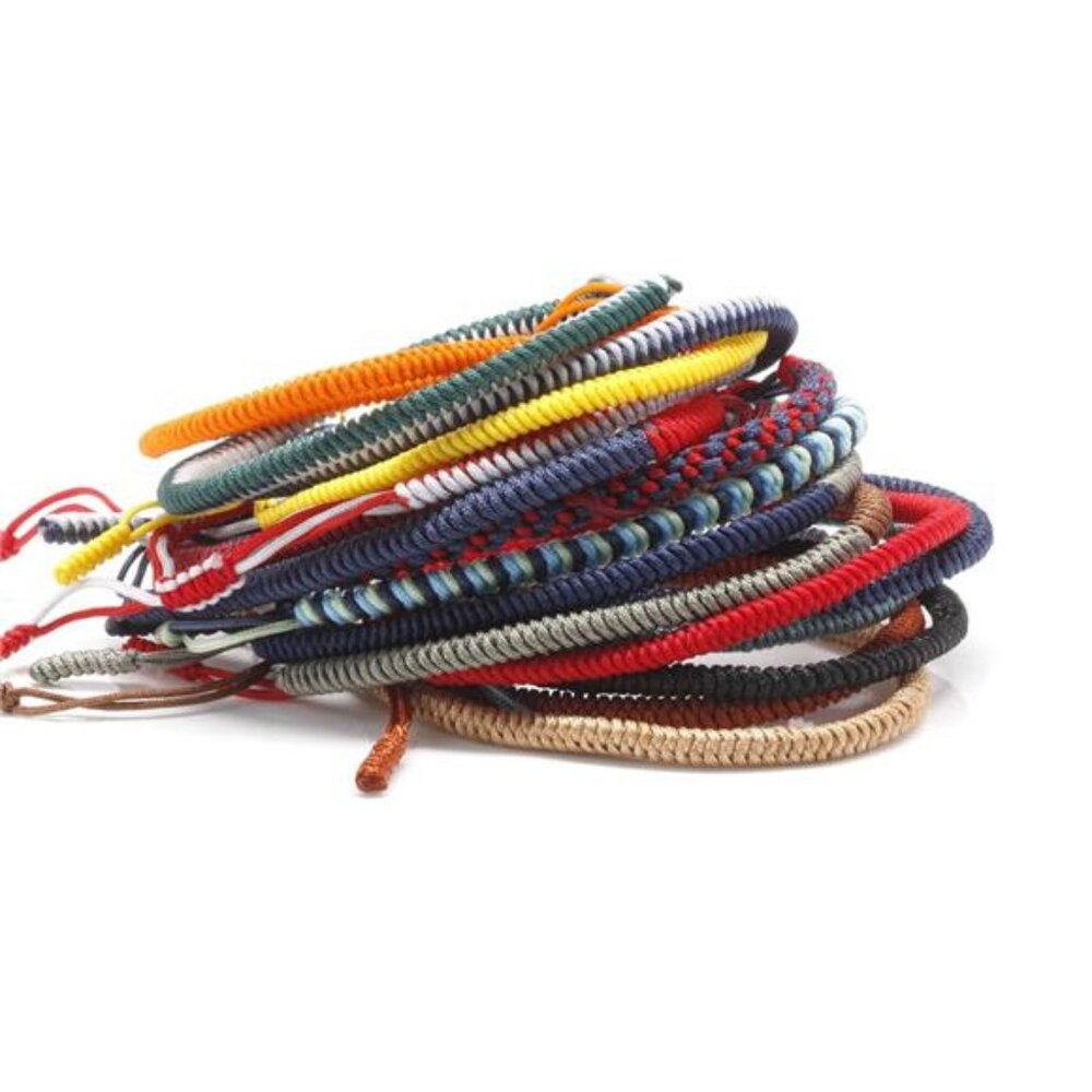 3 Pack Tibetan Monk Lucky Minimal Rope Buddhist Handmade Knot
